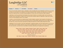 Tablet Screenshot of langbridge.com